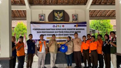 Beras 150 Kilogram dan Peralatan Dapur Mengalir ke Kwarcab Purbalingga, Siaga Bencana Makin Kuat
