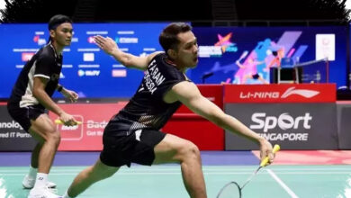 Tekanan Penonton Tak Mengubah Arah, Fajar/Fikri Lolos ke Semifinal Singapore Open
