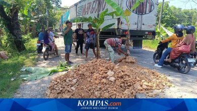 Protes Pohon Pisang Di Blora Dibalas Perbaikan Rp 5,276 Miliar, Jalan Cepu-Randublatung Mulai Ditangani