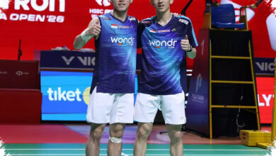 Tertinggal 13-18, Raymond/Joaquin Menang Dramatis Atas Juara Dunia 2021 dan Tembus Semifinal Indonesia Open