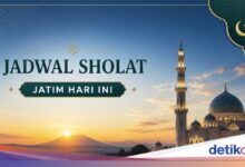 Selisih Menit Antarwilayah di Jadwal Sholat Jatim 6 Juni 2026, Jangan Sampai Salah Patokan