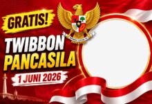 Pilihan Twibbon Gratis Untuk Hari Lahir Pancasila 2026, Desainnya Ternyata Sangat Variatif